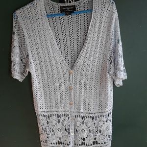 Crocheted coverlet by Colette Mordo 100% Rayon